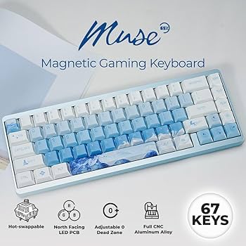 キーボード Mechkeys VARMILO Muse65 Ar Iel Varmilo(アミロ) Muse 65 磁気キーボード ラピッドトリガー US